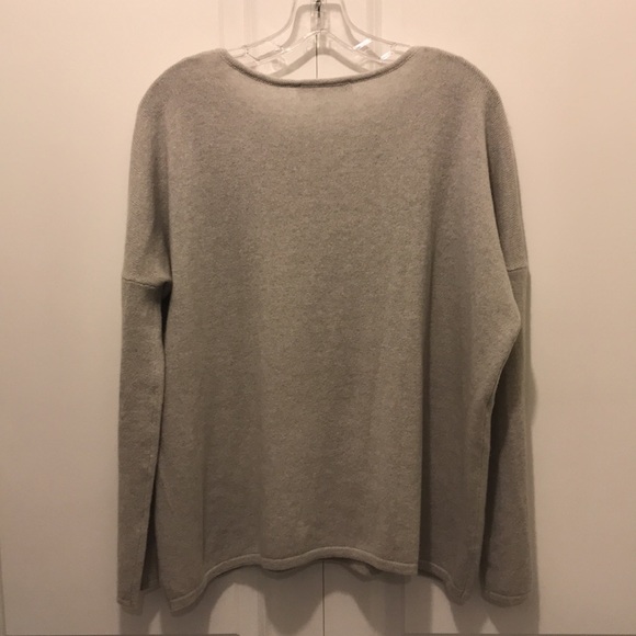 Bamford England 100% Cashmere Sweater, Light Gray - Picture 4 of 6